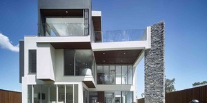 Каменный фасад дома фото 3D панели RKS SLATE Кварцит Nordic Blend Country купить с доставкой (6)