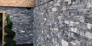 Фасад и цоколь из каменной кладки 3D панели RKS SLATE Кварцит Nordic Blend Country (1)