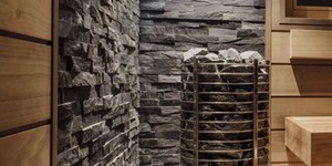 Камень за печь в сауне и бане купить с доставкой 3D панели RKS SLATE Сланец Matt Black Slate Classic (3)