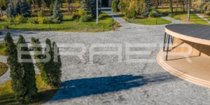 Дорожки из тротуарной плитки БРАЕР Сити 600х300 ночь и Лувр 200х200 ночь - Нижний парк в Липецке (2)